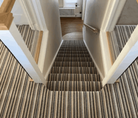 New carpet fitted on stairs in Clacton